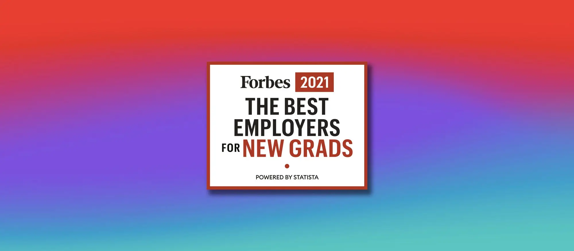 Forbes names Adobe a 2021 Best Employer for New Grads.