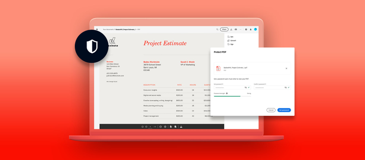 Protect PDFs with a password