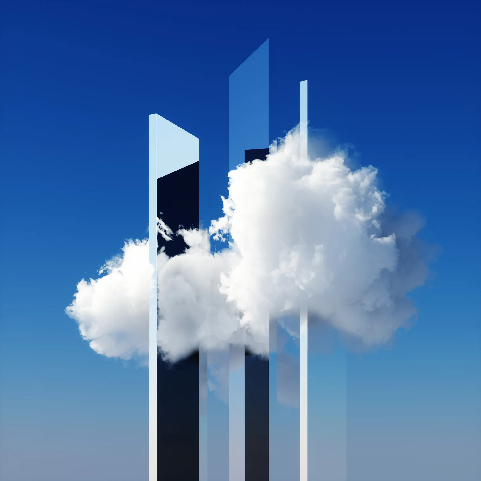 Skyrise in the clouds