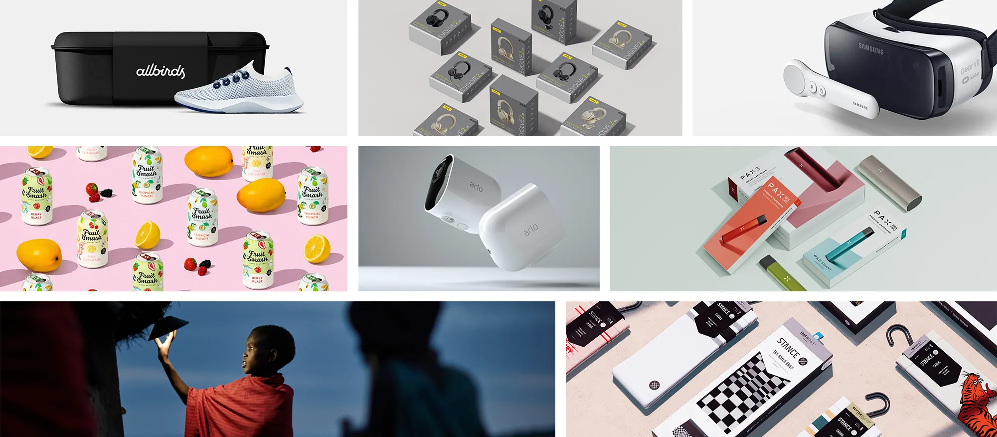 Collage of products created the Enlisted way.