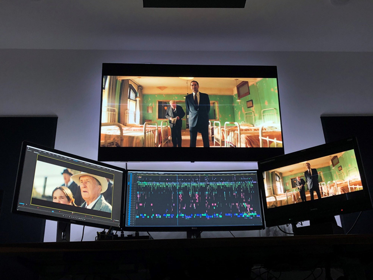 Photo of the movie being edited using Premiere Pro.