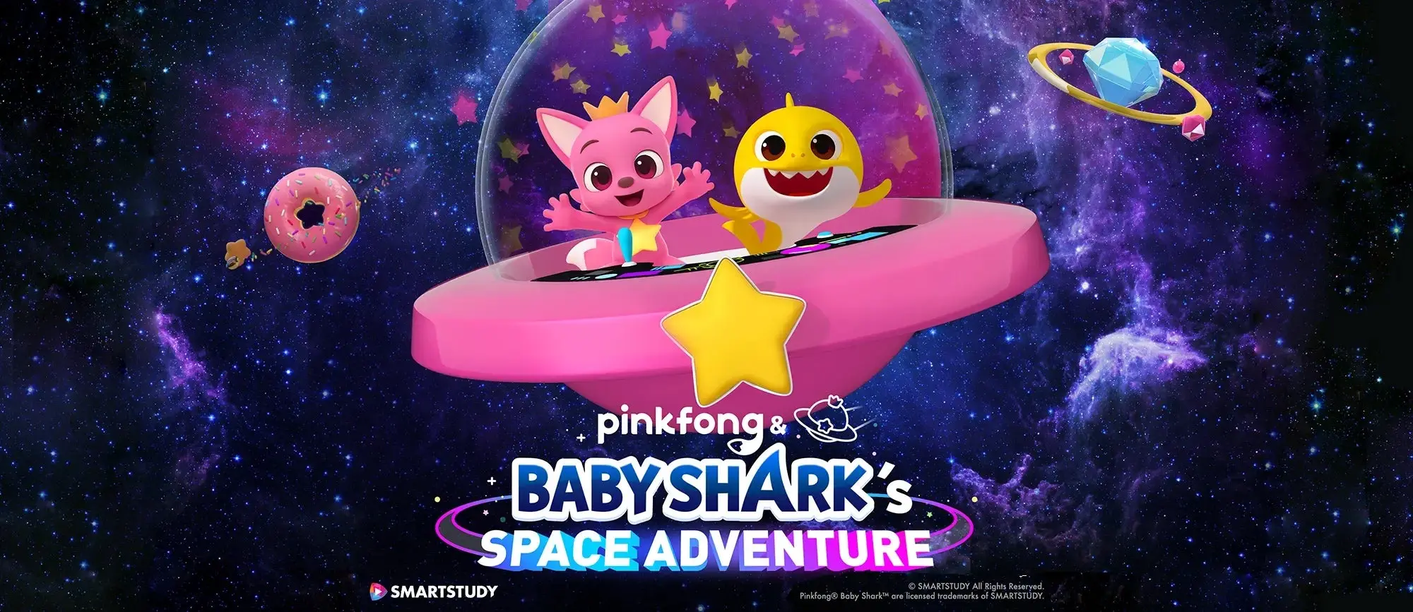 Movie poster for Baby Shark's Space Adventure.