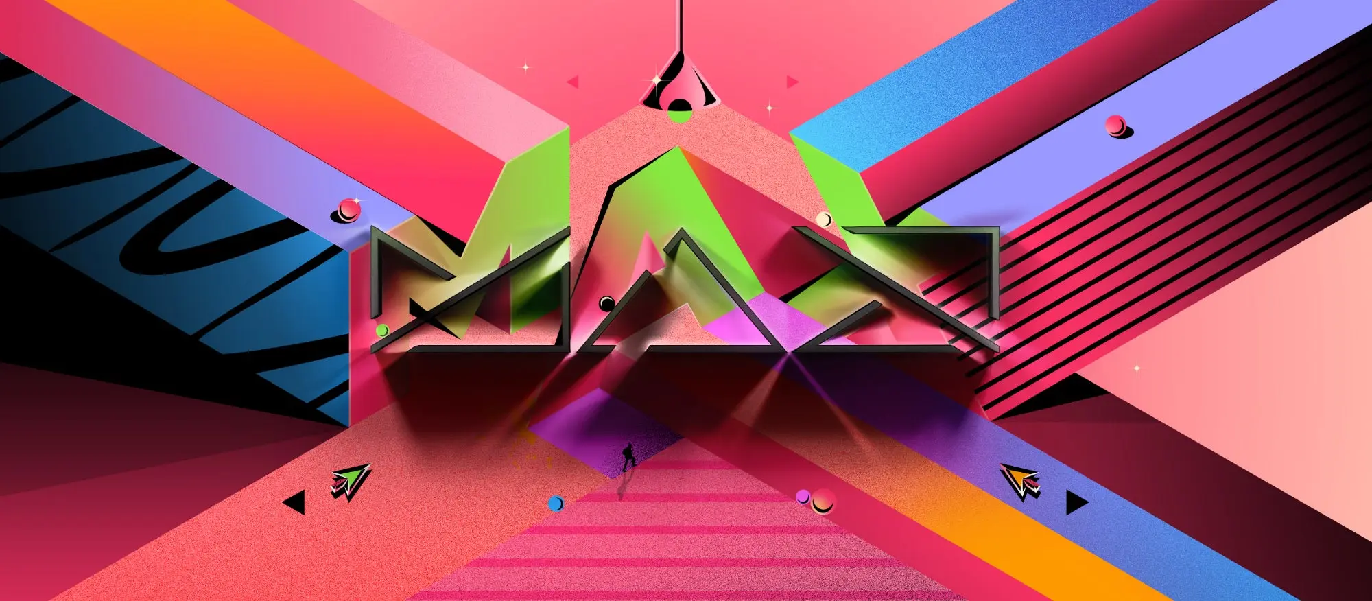 Colorful abstract art for Adobe Max. 