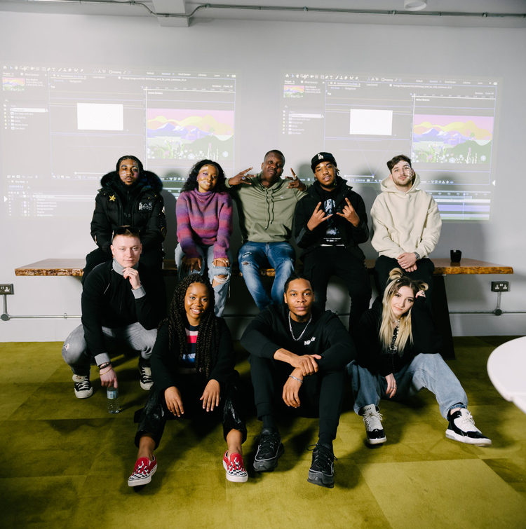 group of young creators