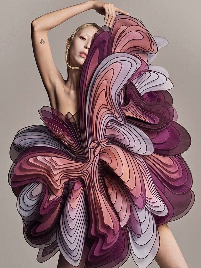 Paris Fashion Week: Iris van Herpen's 'flowing paint' gowns and