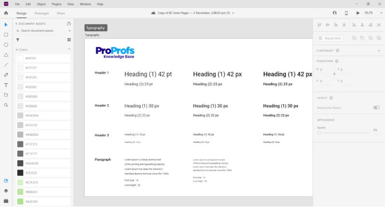 Screenshot of ProProfs knowledge base. 