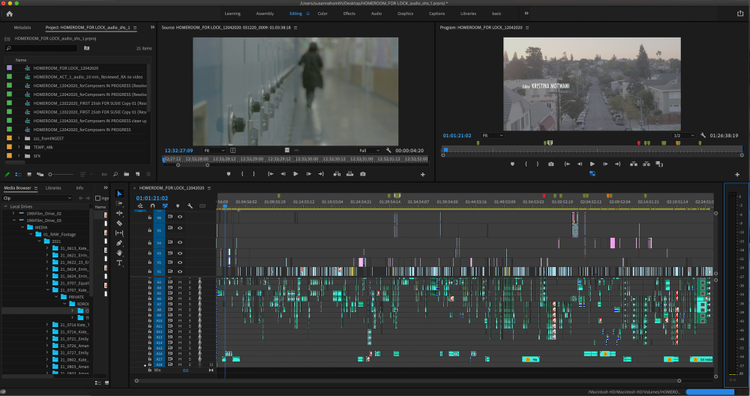 Screen shot of the editing of Homeroom.