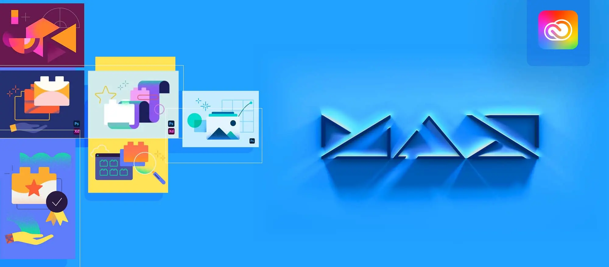Adobe MAX 2021 logo and illustration