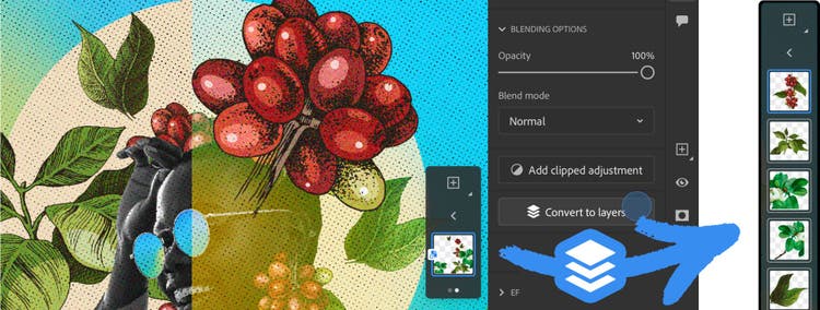 Screenshot of Photoshop Smart Objects.