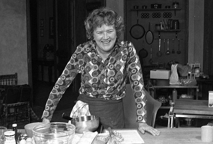 Julia Child in “JULIA”.