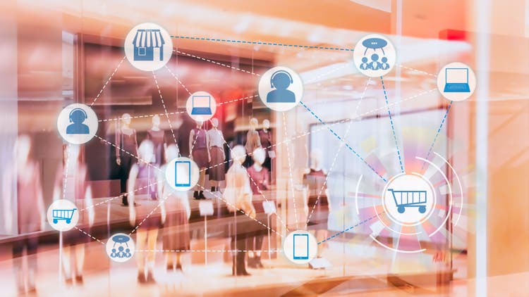 Digital image of marketing and customer experience.