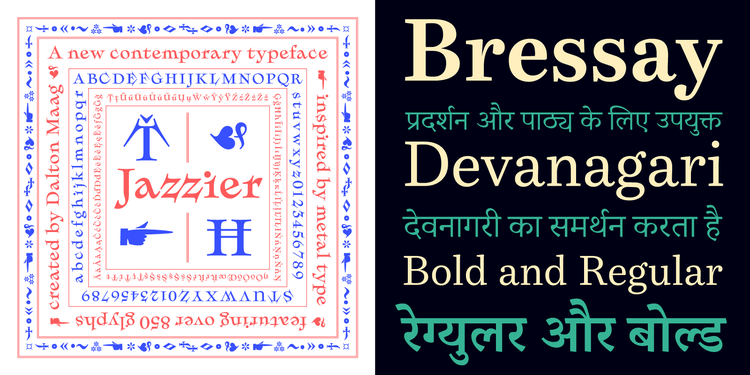 Example of Bressay typeface.