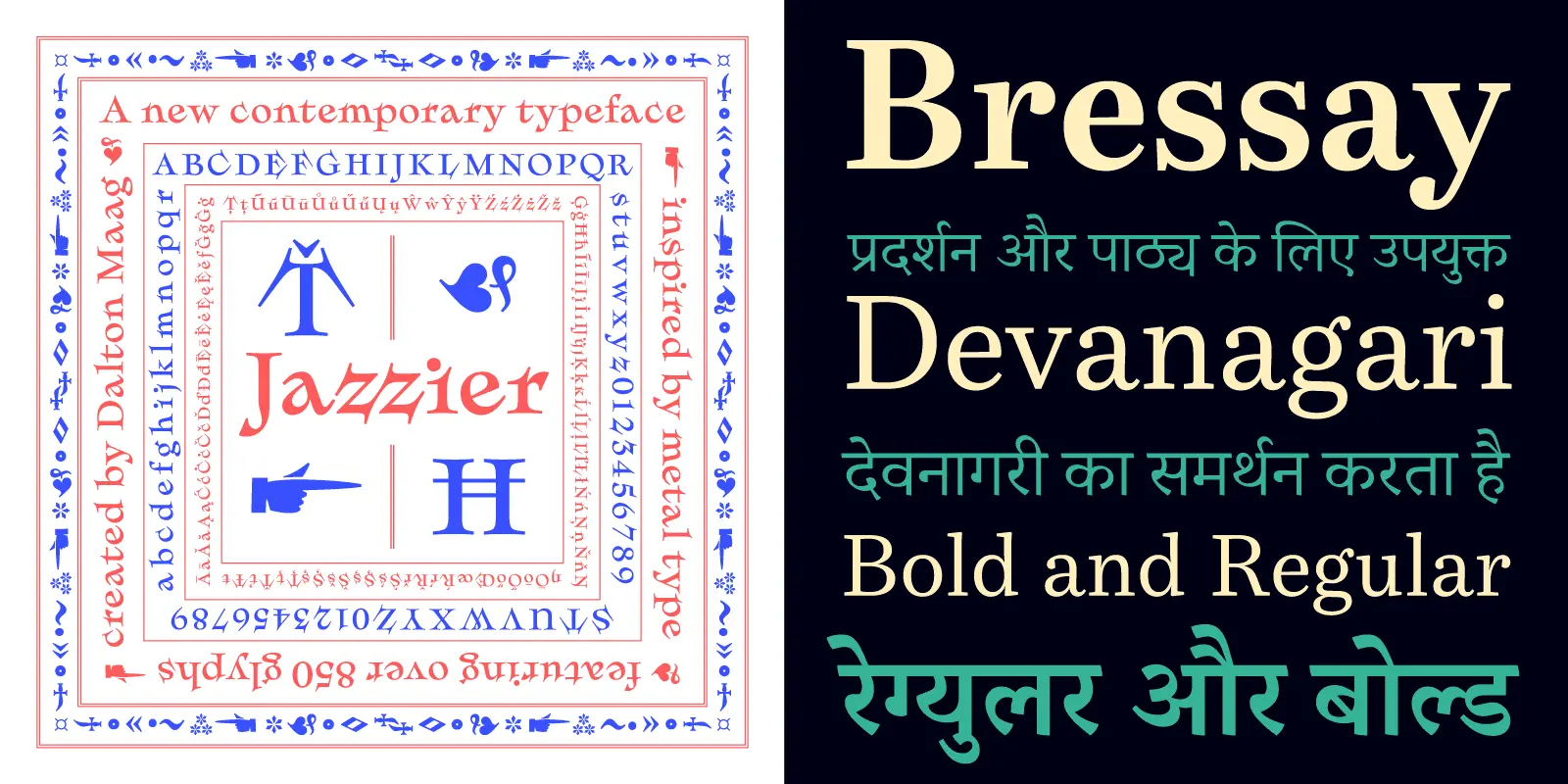 Example of Bressay typeface.