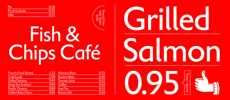 Example of BC Eric Machat typeface.
