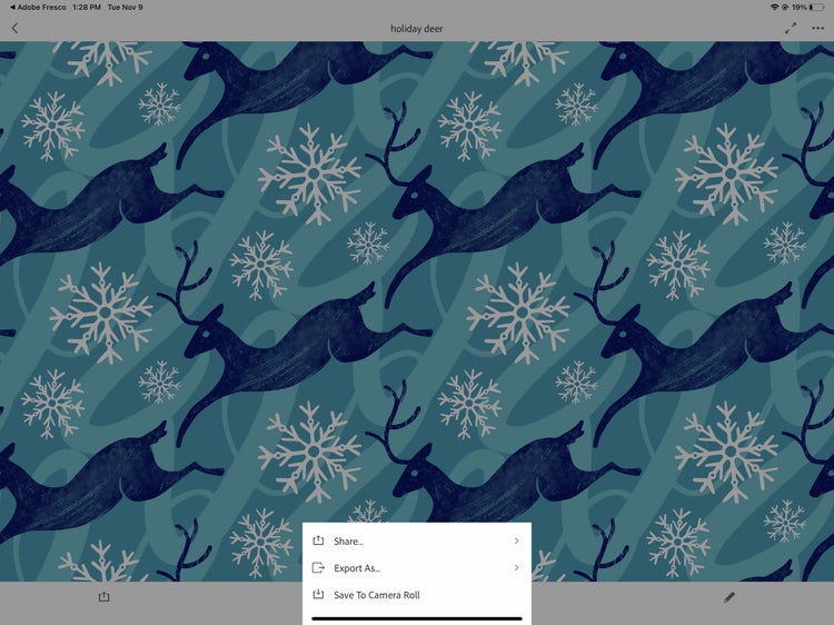 Holiday patterns created with Fresco and Capture.