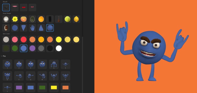 Puppet created using Character Animator.