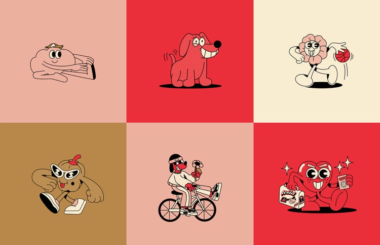 Collage of images created using Behance.