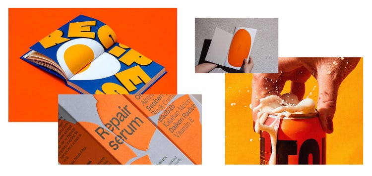 Collage of images created using Behance.