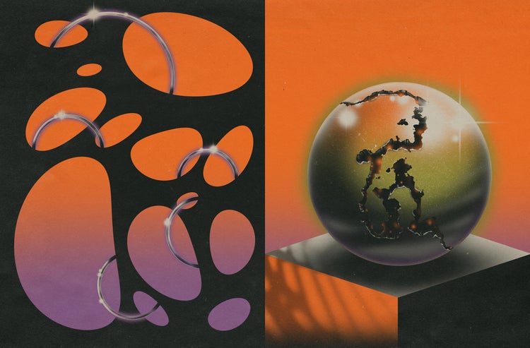 Two images created using Behance.