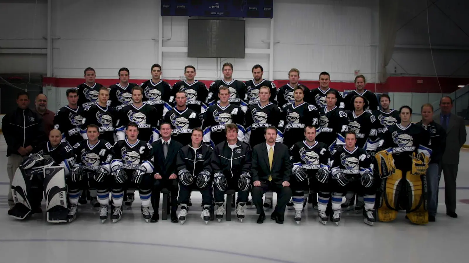 Photograph of hockey team.