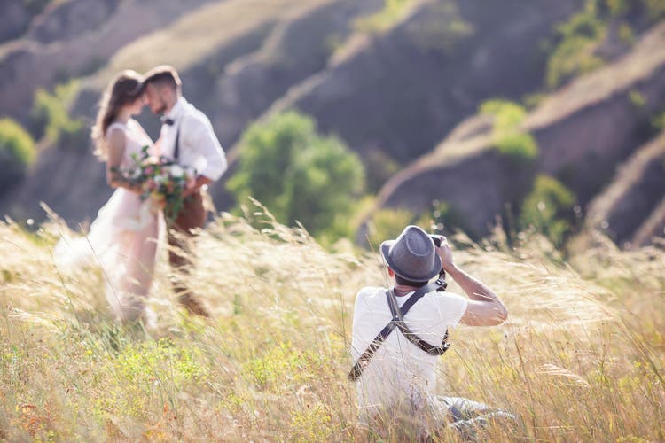 Photographer in action.
