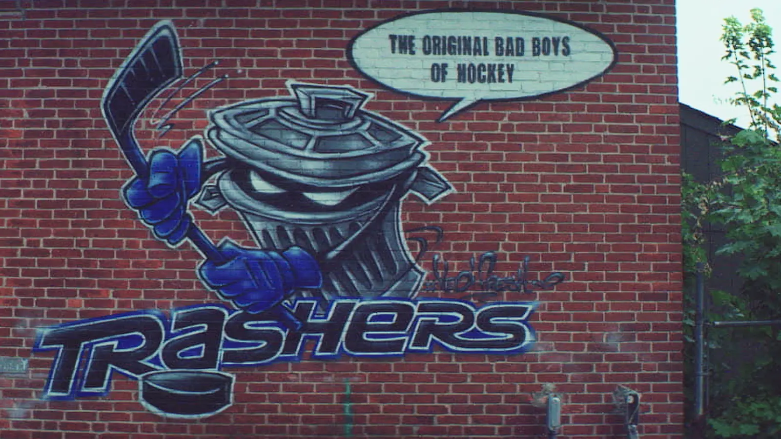 Graffiti art of the Trashers.