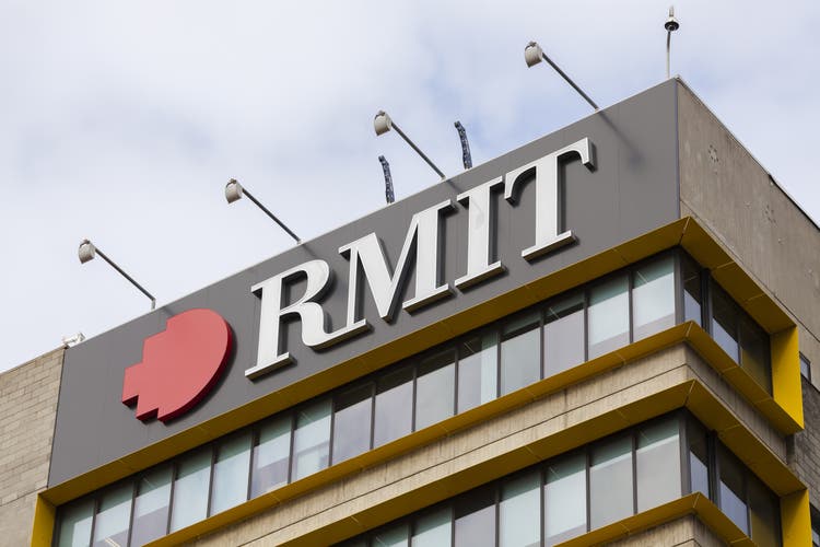 RMIT university, including logo