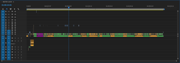 Multicam timeline.