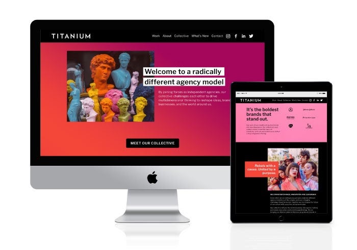 Image of Titanium Worldwide's website.