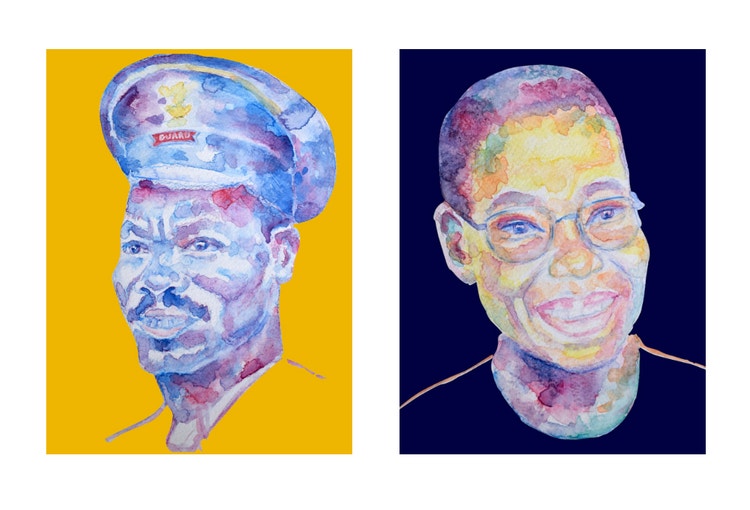 Portraits of Black historical figures.