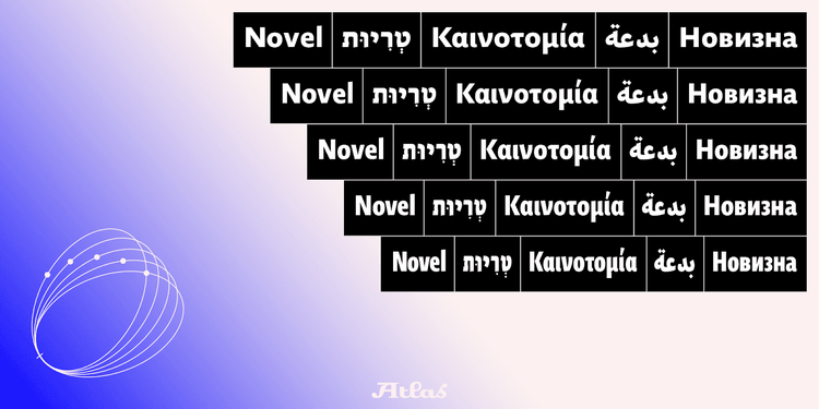 Novel Font. 
