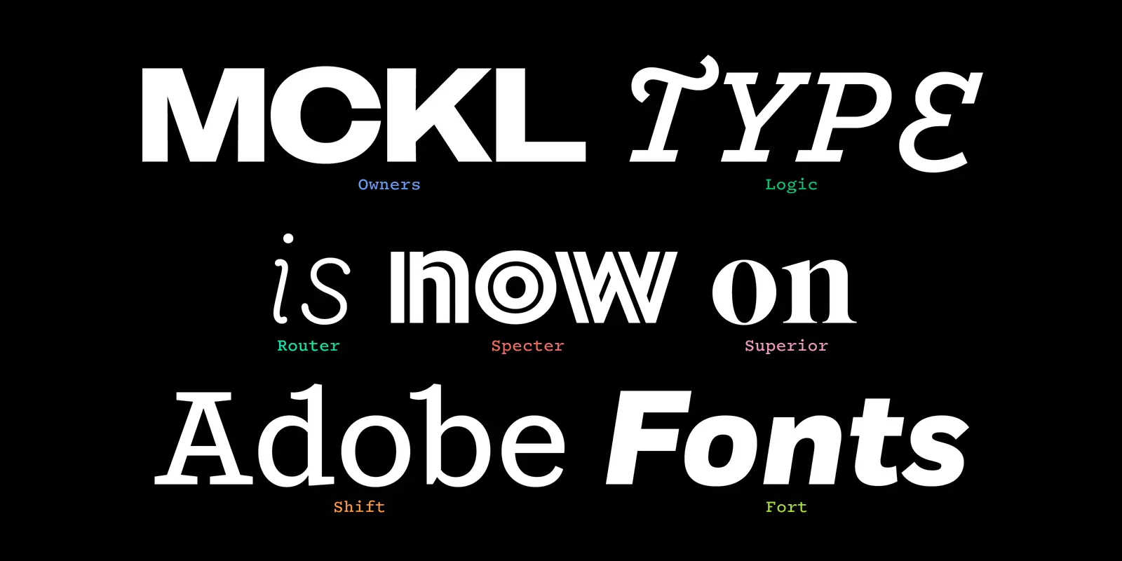 MCKL Adobe Font. 