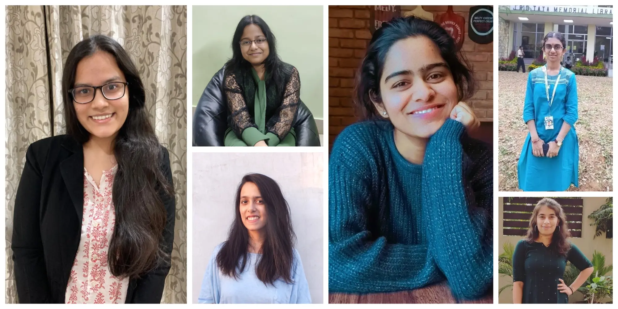 A collage of our six Adobe India Women-in-Technology Scholarship winners. 