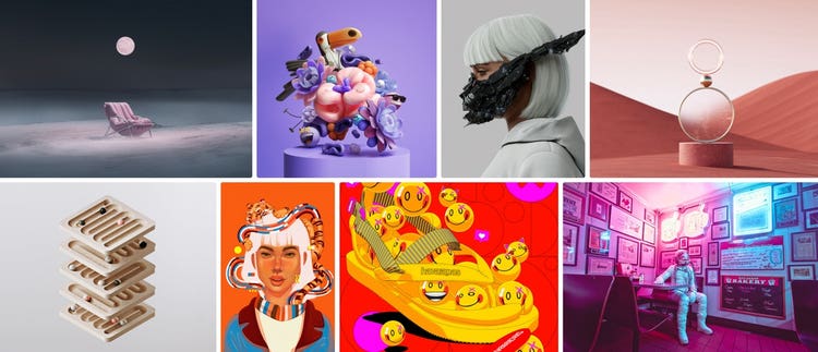 NFT moodboard on Behance.