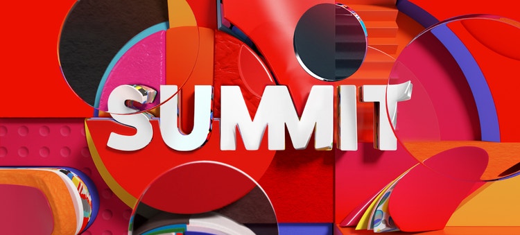 Colorful Summit Illustration. 