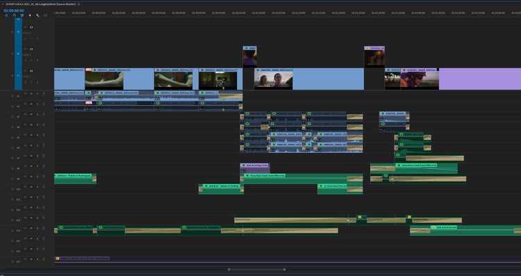 “Jockey” Premiere Pro Timeline.