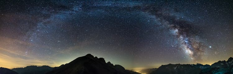 Photograph of the night sky.