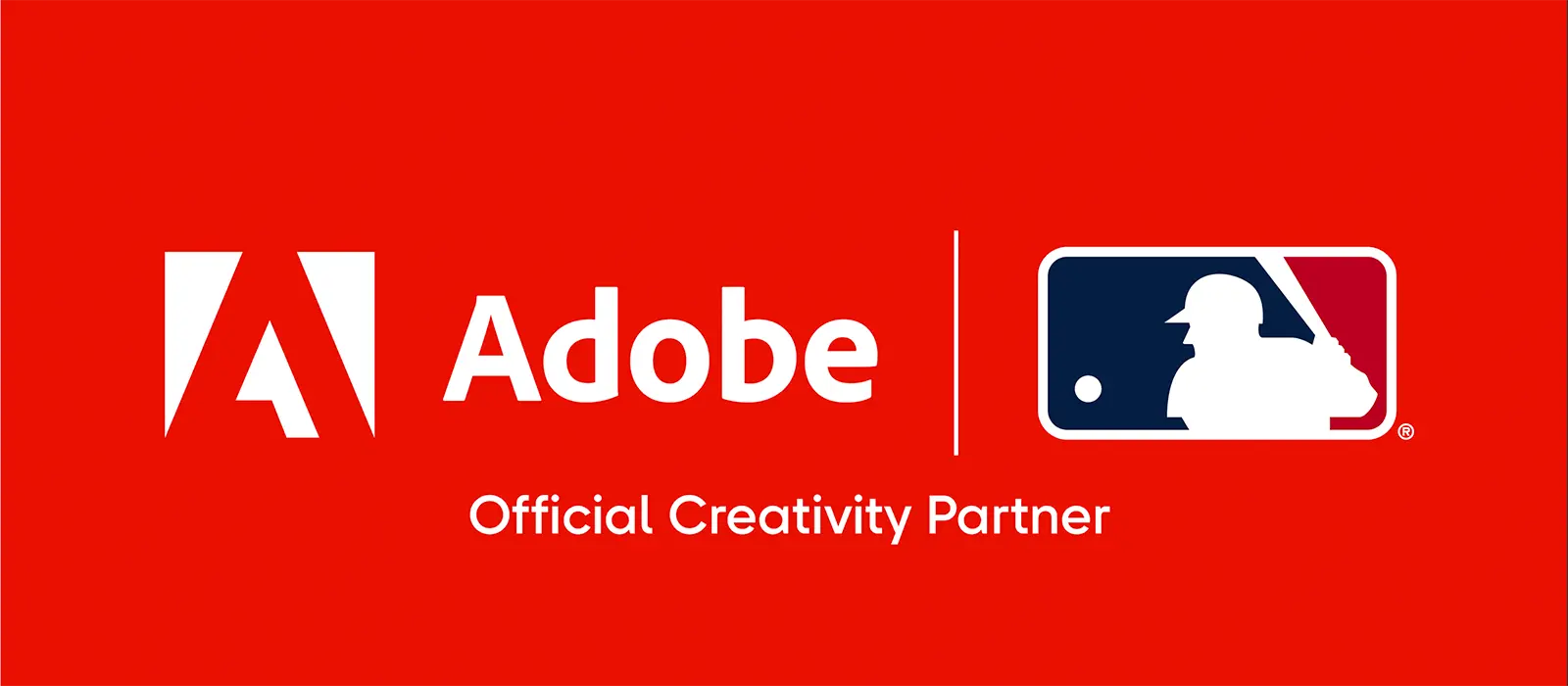 Adobe and MLB logo.