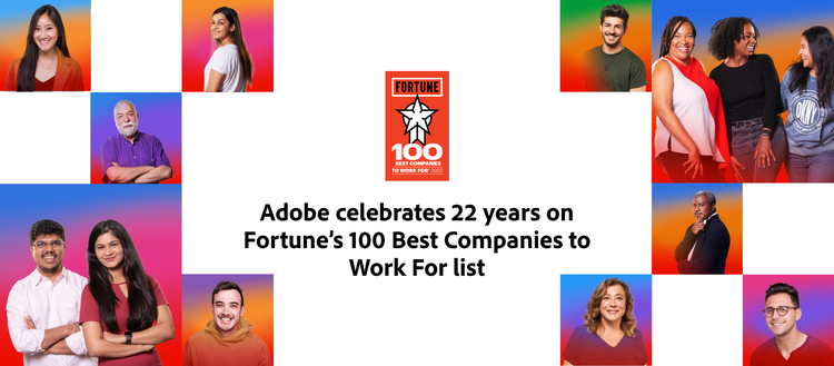 Graphic of Fortune's 100 Best Companies to Work For