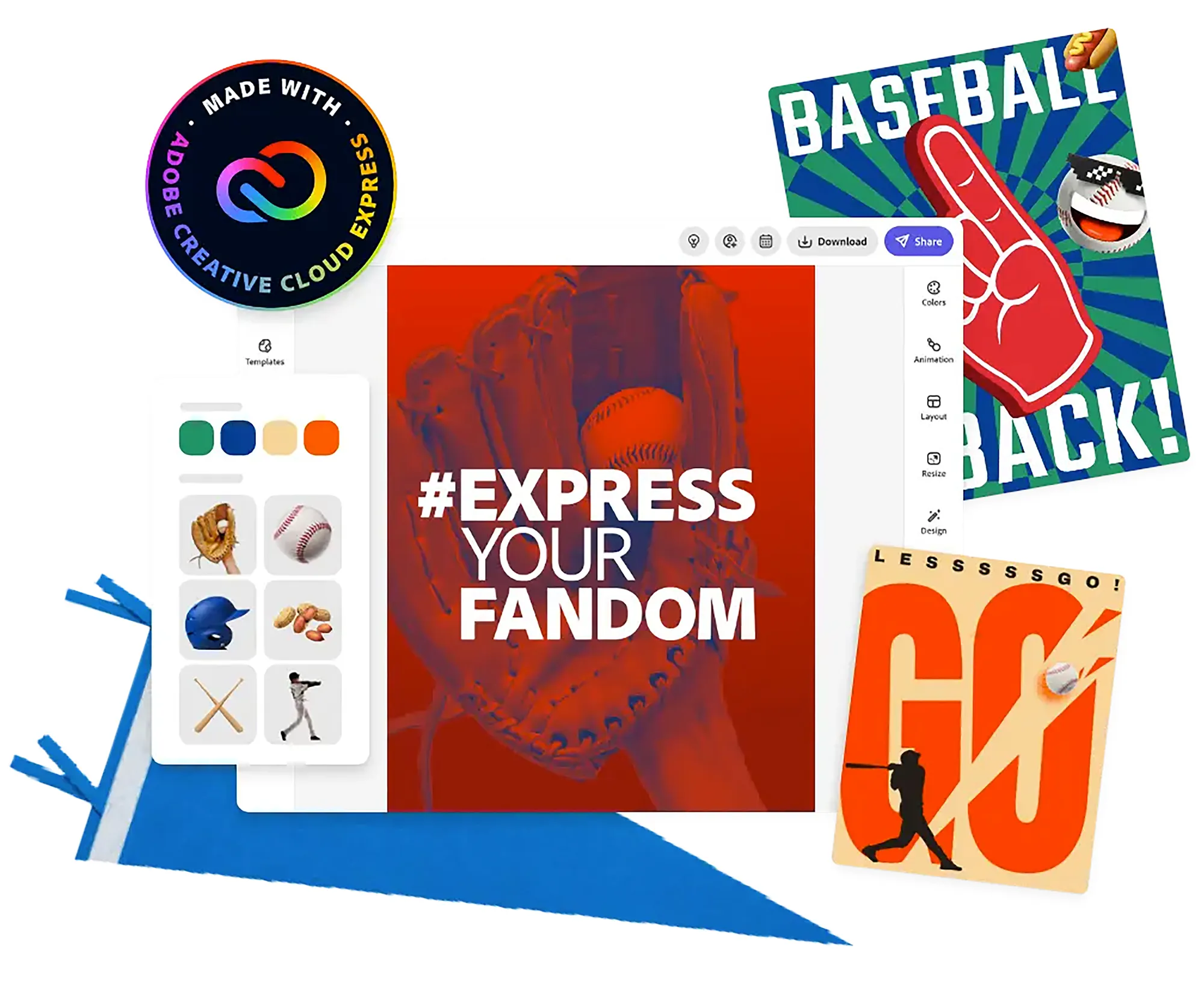 Creative Cloud Express & #ExpressYourFandom campaign