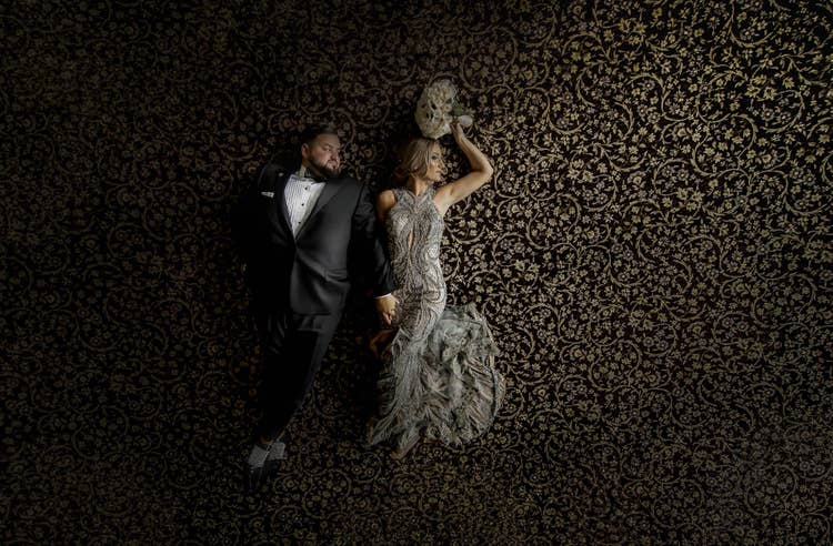 Creating a composite combining a plant image and a couple's portrait, made easy with Photoshop.