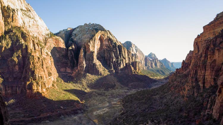 Image of mountains and a canyon.