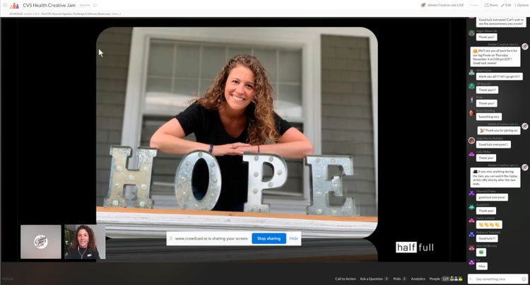 CVS Health virtual Creative Jam session in Collaboration with Adobe.