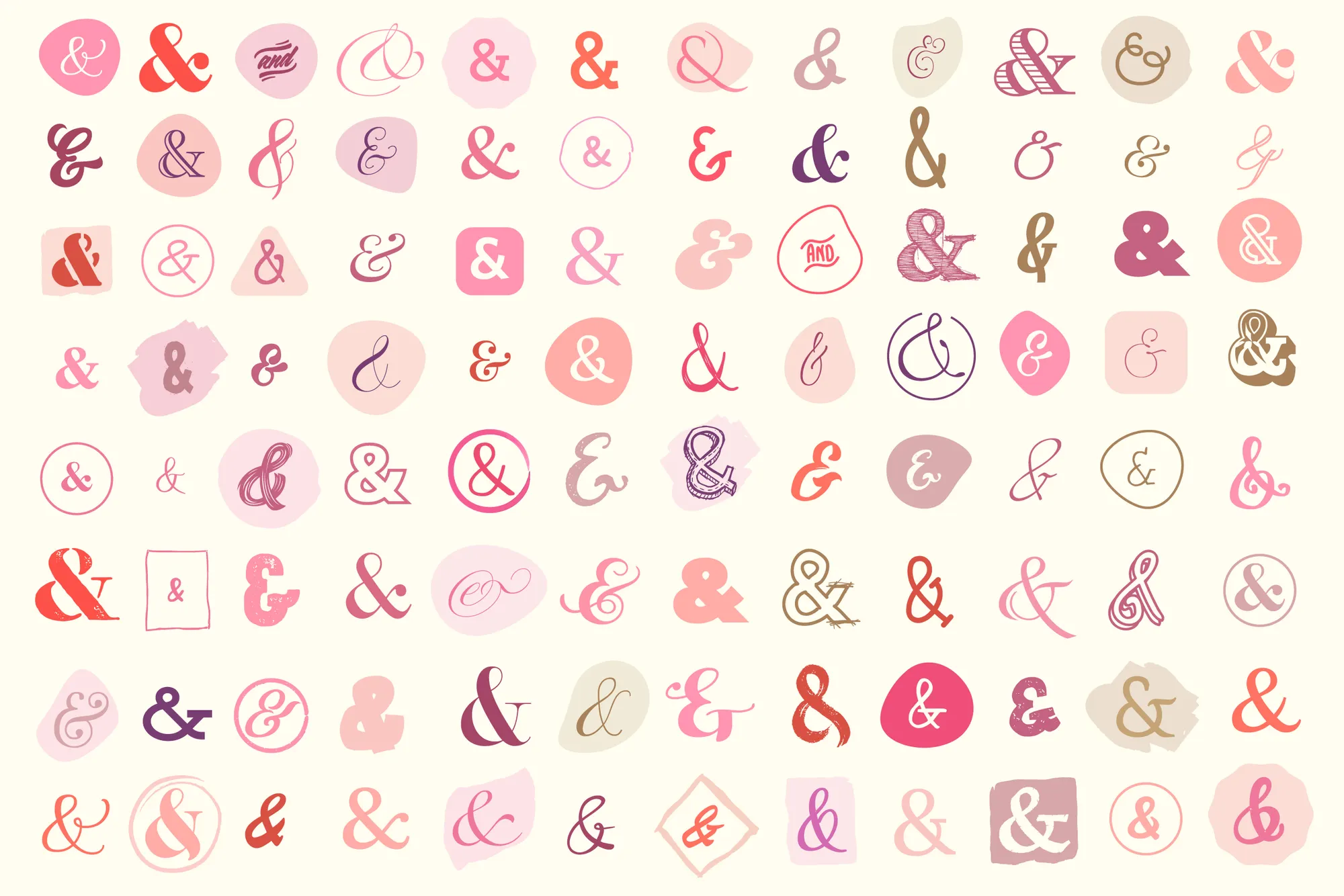 Set of ampersands.