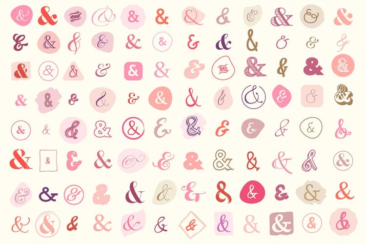 Set of ampersands.
