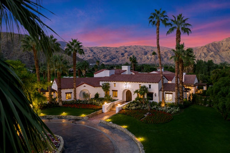 Aerial photography of a luxury villa in the hills of Southern California.