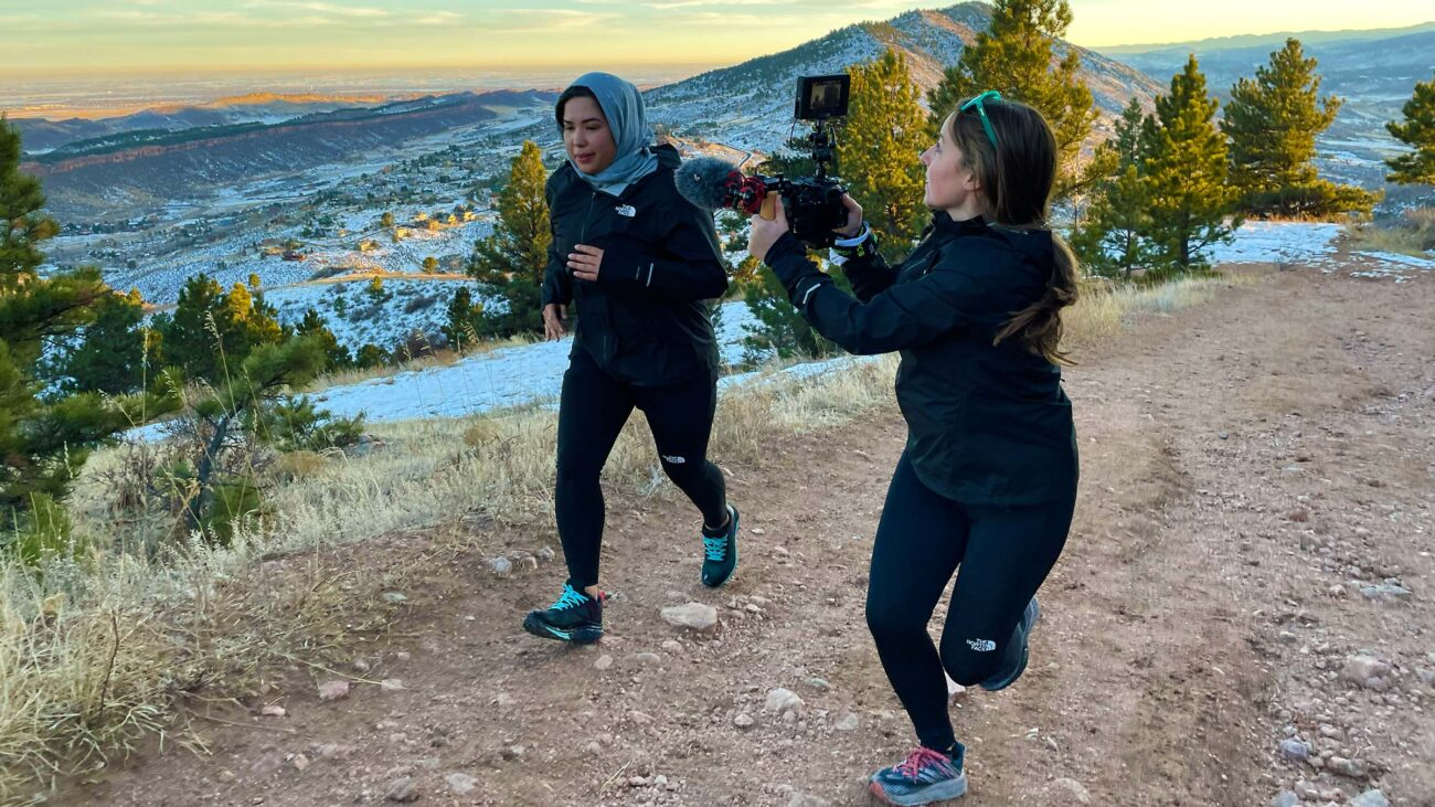 the north face running