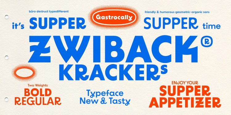 BD Supper typeface and font.