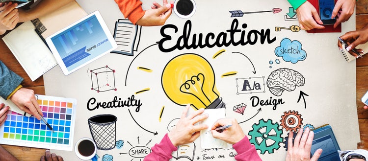 Creativity for all in education graphic.