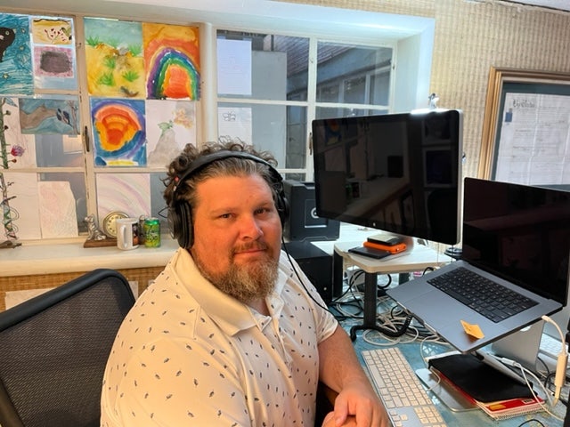 Justin LaForge's workspace.
